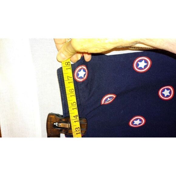 Marvel Captain America Lounge Sleep Pants Mens 2XL Cap Shield Red White Blue - Picture 3 of 5